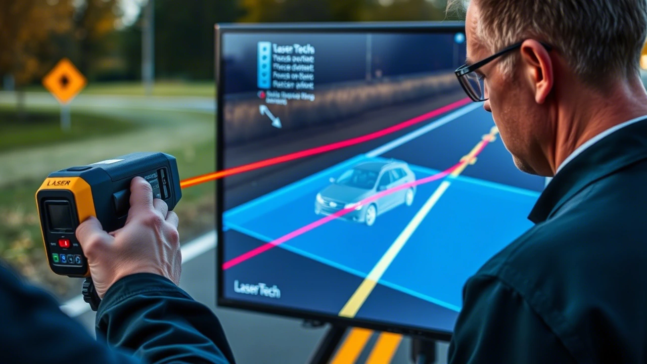 Post accident scene mapping