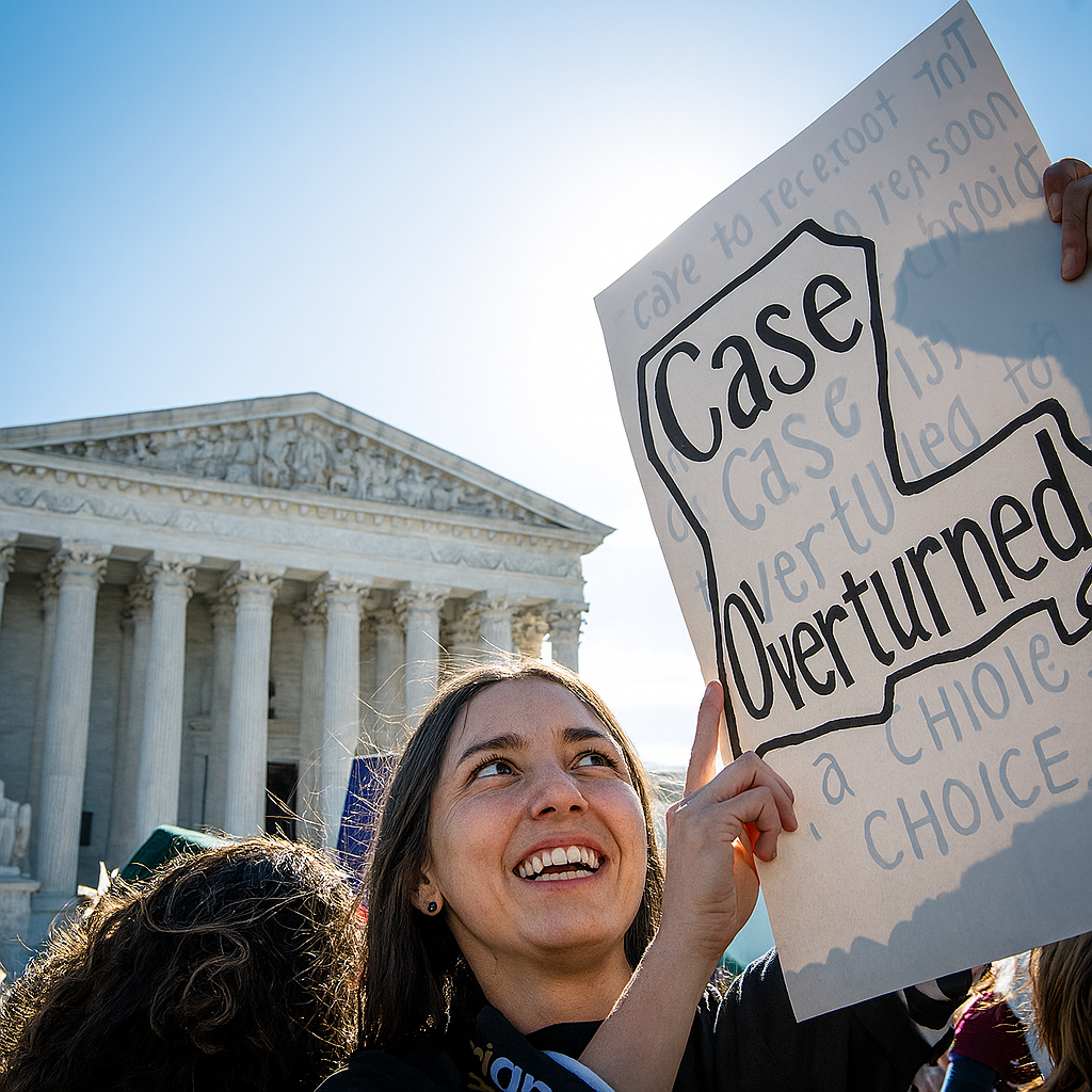 Courtroom victory illustration